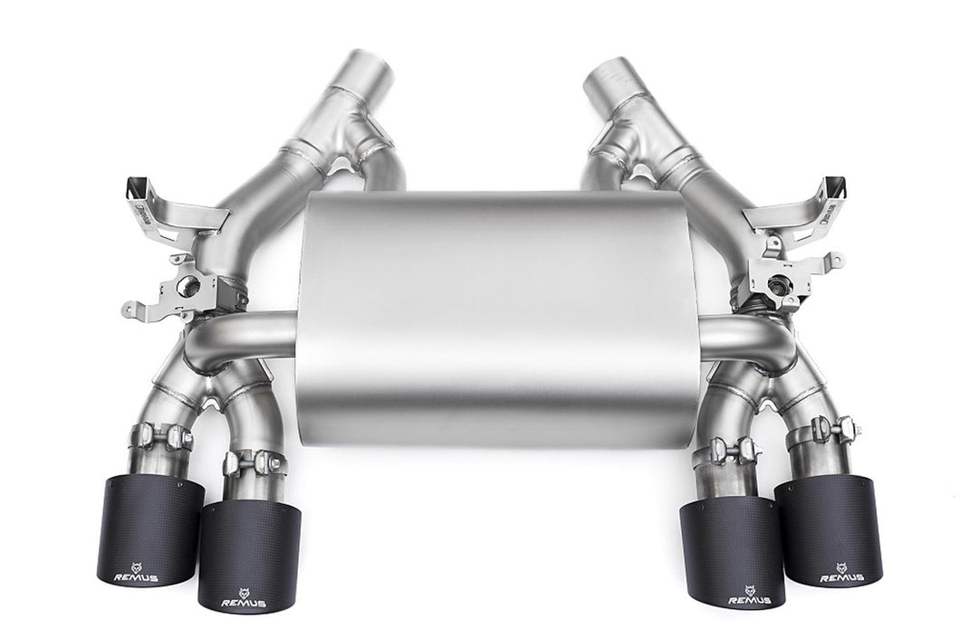 F80/82 M3/M4 - Remus Axle Back Exhaust with Remus Carbon Fibre tips