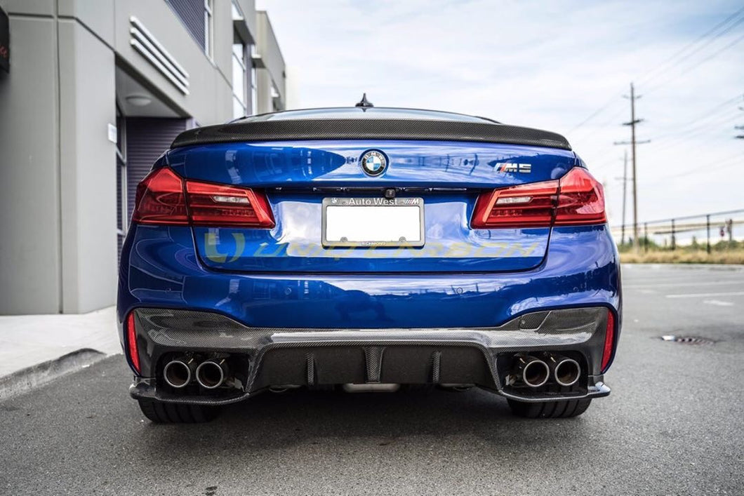 BMW 5 Series (F and G) 3D Style Carbon Fibre Trunk Spoiler